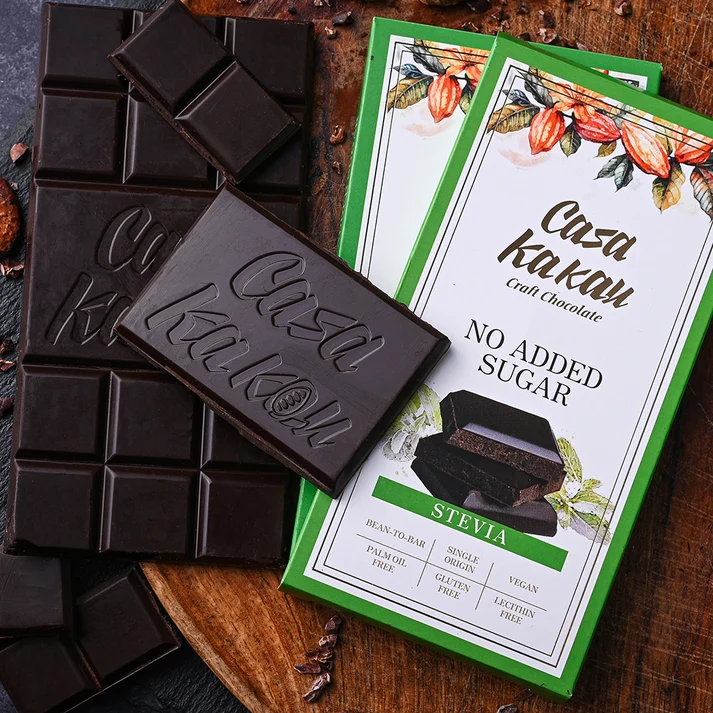 No Added Sugar Chocolate with Stevia | Casa Kakau 70 g