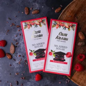No Added Sugar Chocolate with Raspberries | Casa Kakau 70 g