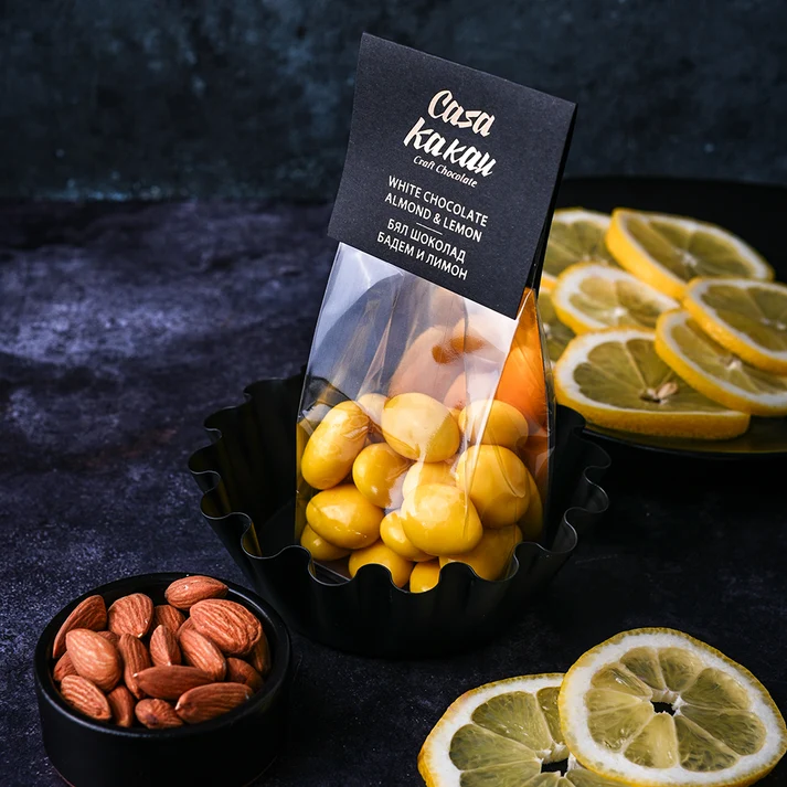 Chocolate Dragees – Almond and Lemon | Casa Kakau 100 g