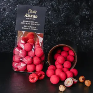 Chocolate Dragees – Hazelnut and Raspberry | Casa Kakau 100 g